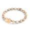 Tangerine Crystal | Shimmer Bear Bracelet | Orange x Silver