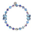 Unicorn Blue | Silver | Double Shimmer Bear Bracelet