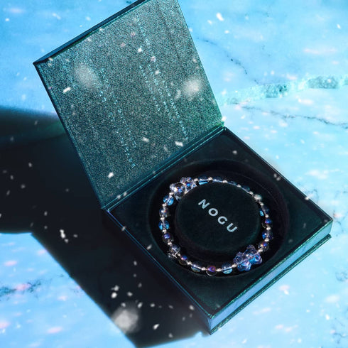 Unicorn Blue | Silver | Double Shimmer Bear Bracelet