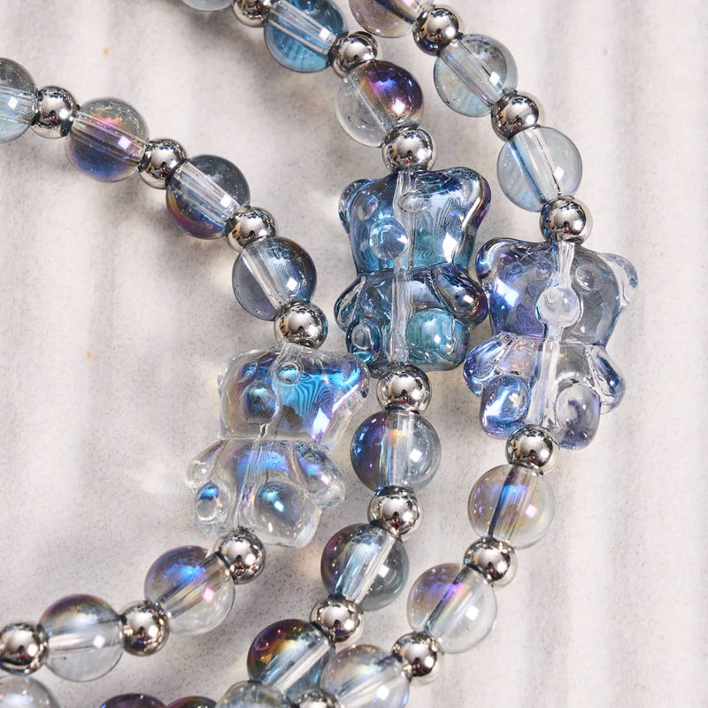 Unicorn Blue | Silver | Shimmer Bear Bracelet