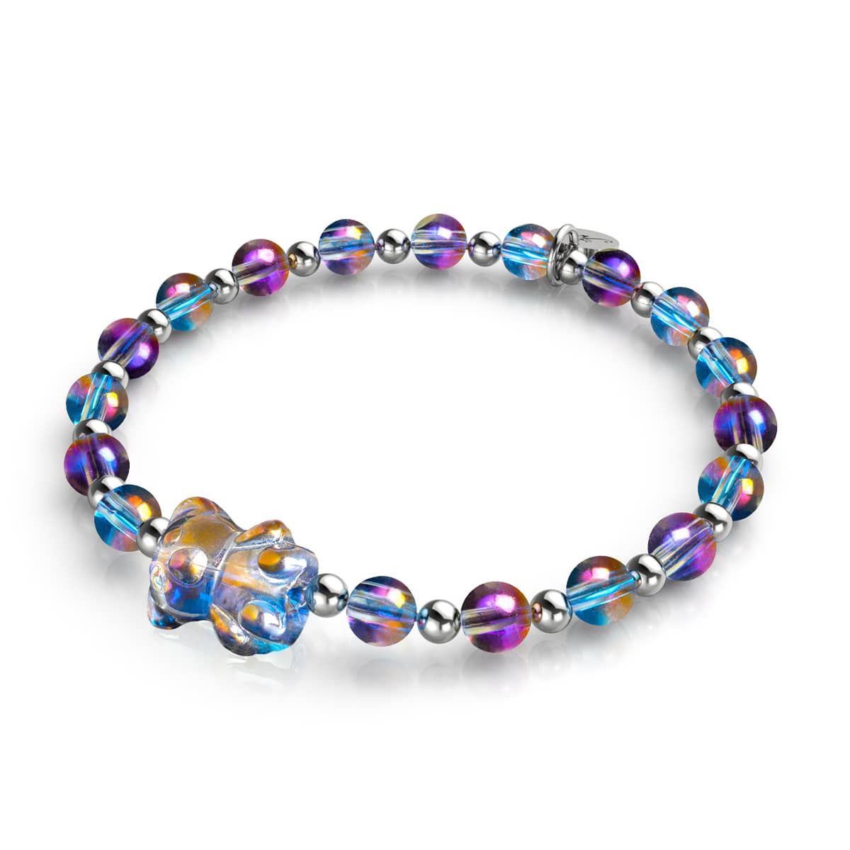 Unicorn Purple | Silver | Shimmer Bear Bracelet