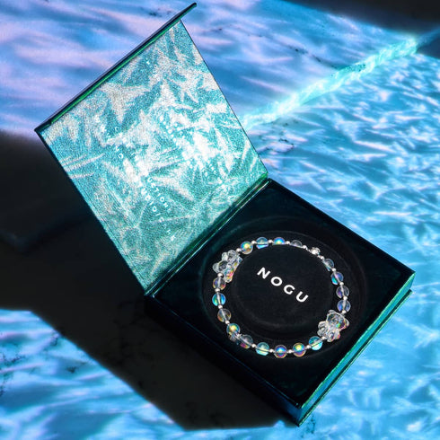 Unicorn White | Silver | Double Shimmer Bear Bracelet