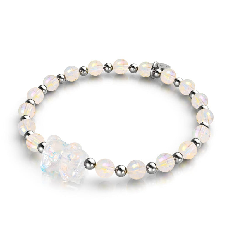 Unicorn White | Silver | Shimmer Bear Bracelet
