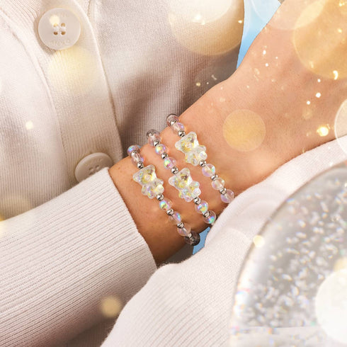 Unicorn White | Silver | Shimmer Bear Bracelet