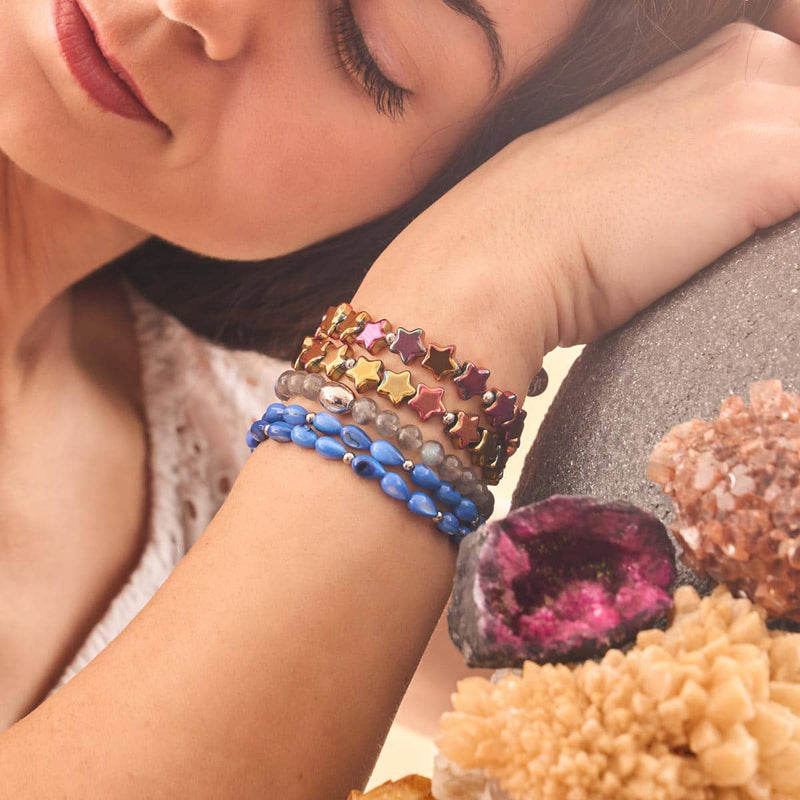 Scarlet Stardust | .925 Sterling Silver | Star Wrap