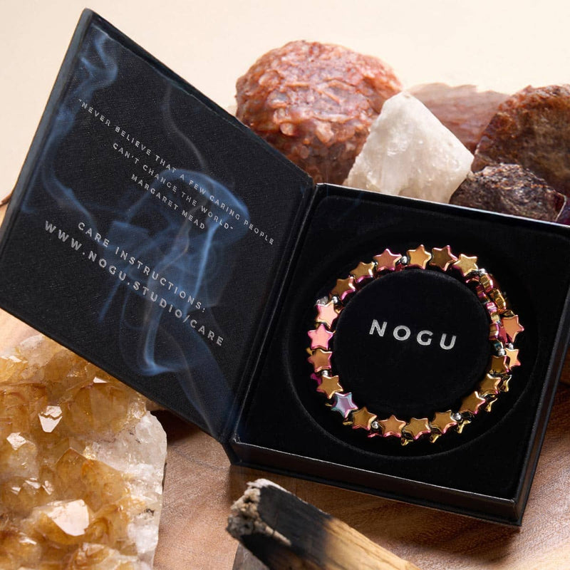 Scarlet Stardust | .925 Sterling Silver | Star Wrap