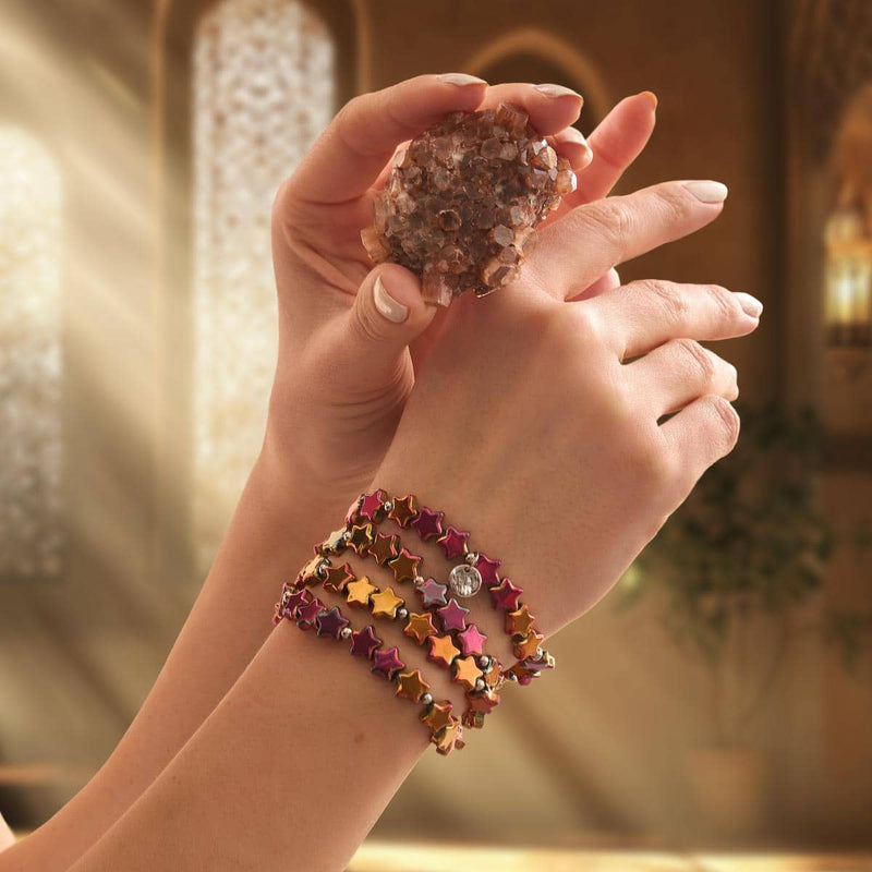 Scarlet Stardust | .925 Sterling Silver | Star Wrap