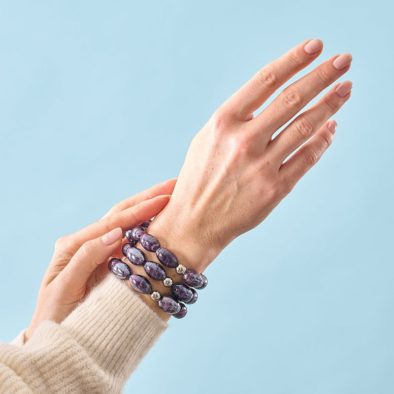 Violet Whirlpool | Tempest Glass Bracelet