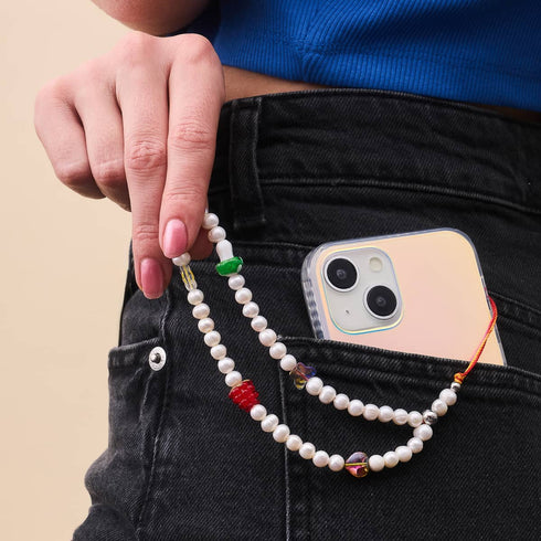 Alice in Wonderland | Freshwater Pearl | Phone Charm Strap