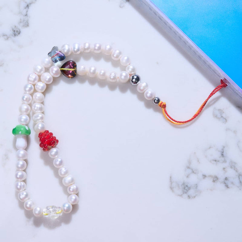 Alice in Wonderland | Freshwater Pearl | Phone Charm Strap