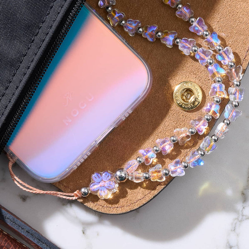 Morning Dew | Butterfly Glass | Phone Charm Strap