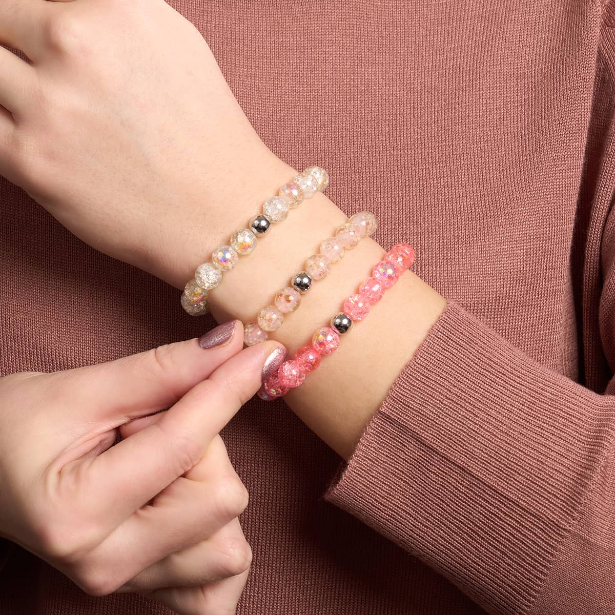 Freeze | .925 Sterling Silver | Bubble Glass Bracelet