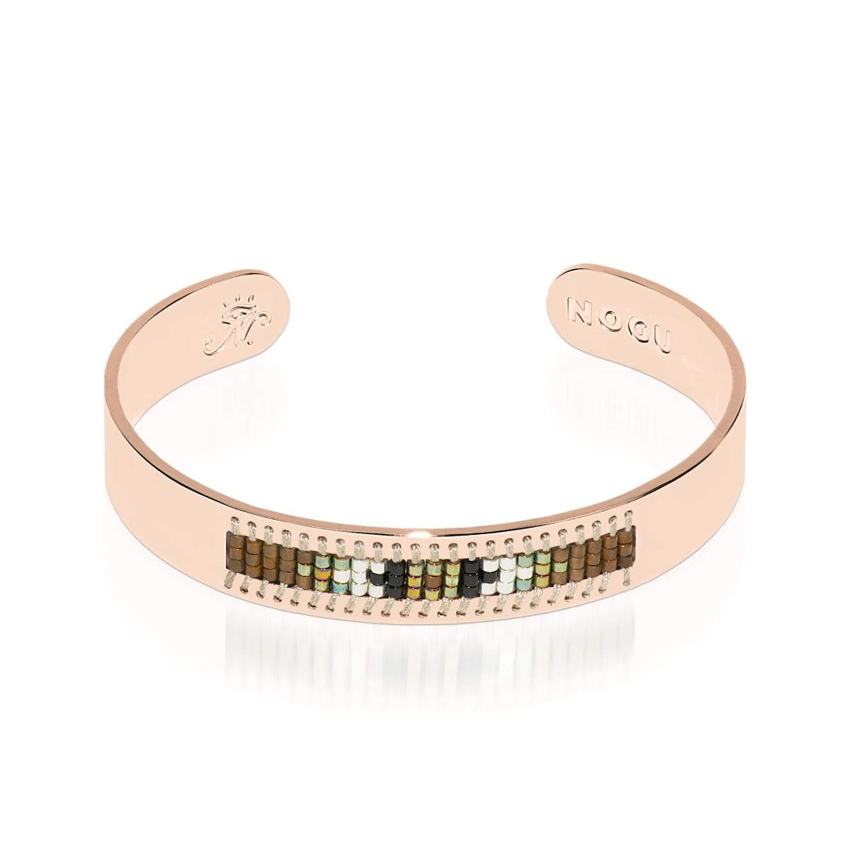Rolling Hills | 18k Rose Gold | Boho Bangle