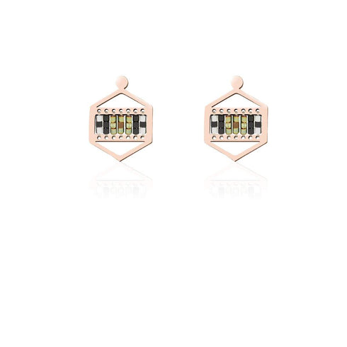 Rolling Hills | 18k Rose Gold | Boho Earrings