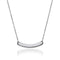 Curved Minimalist Bar | Silver | Necklace
