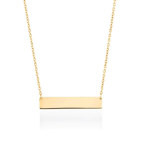Minimalist Bar | 18k Gold | Gilded Necklace