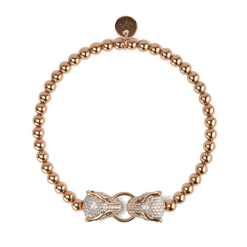 Panthera by Keysi Sayago | 18k Rose Gold | Cubic Zirconia Crystal Bracelet