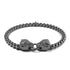 Panthera by Keysi Sayago | Gunmetal | Cubic Zirconia Crystal Bracelet