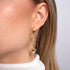 Shark Tooth Hoop Earrings by Lauren Howe | .925 Sterling Gold Vermeil | Crystal