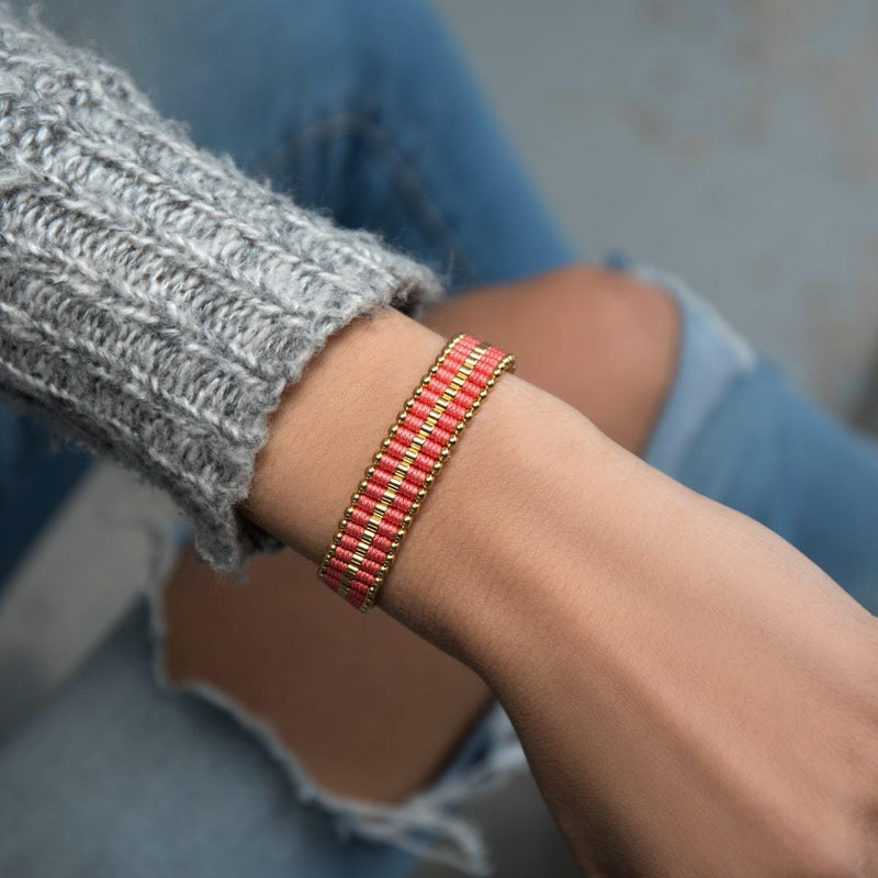 Coral | 18k Gold | Amici Bracelet