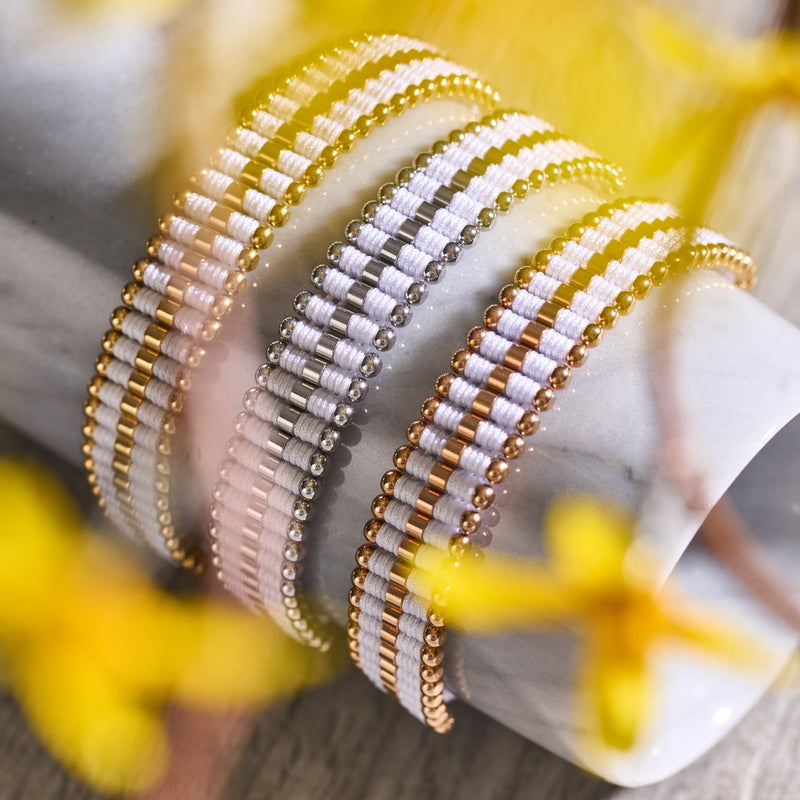 White | 18k Rose Gold | Amici Bracelet