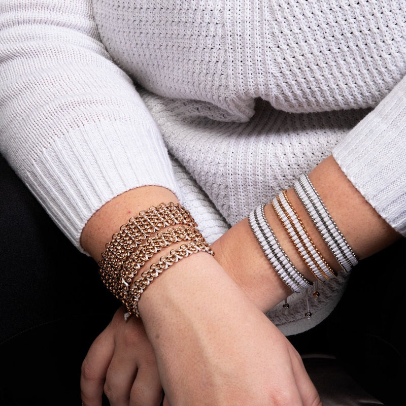 White | Silver | Amici Bracelet