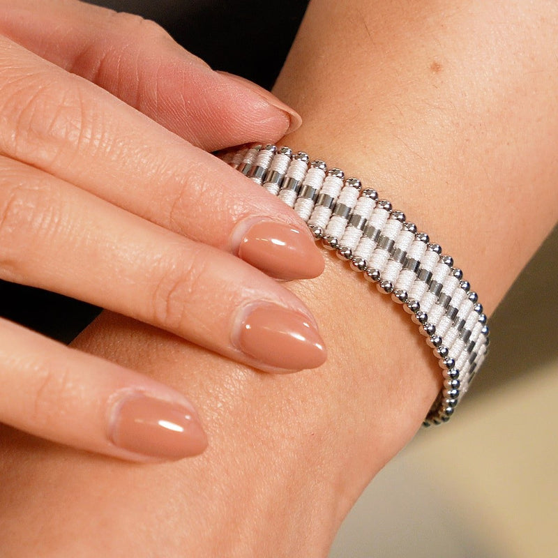 White | Silver | Amici Bracelet