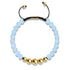 Aquamarine | Gold | Balance Gemstone Macrame Bracelet