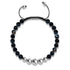 Black Line Agate | Silver | Balance Gemstone Macrame Bracelet