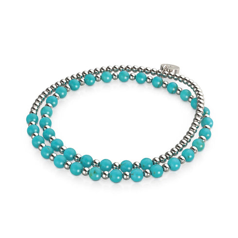 Turquoise x White Gold | Boho Gem Wrap