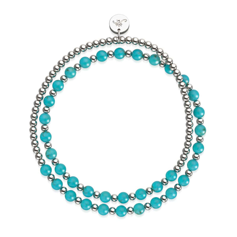 Turquoise x White Gold | Boho Gem Wrap