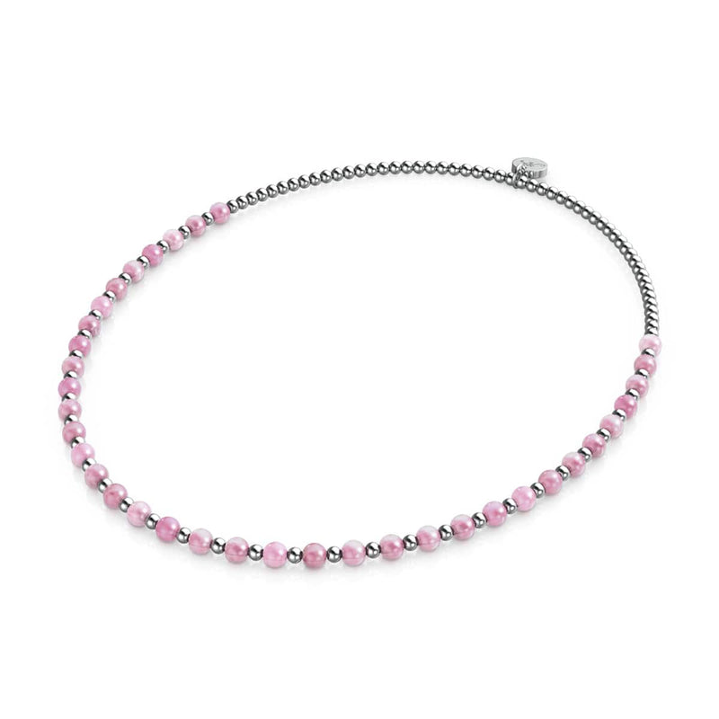 Watermelon Quartz x White Gold | Boho Gem Wrap