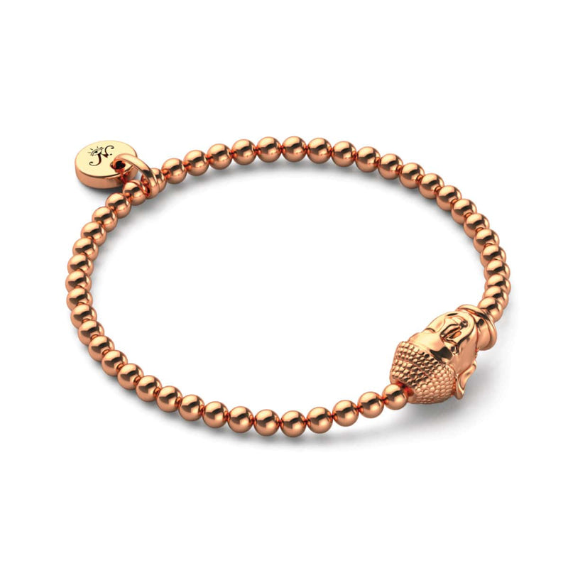 Dharma | 18k Rose Gold | Buddha Charm Bracelet