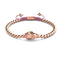 Gilded Buddha | 18k Rose Gold | Pink | Macrame Charmballa Bracelet