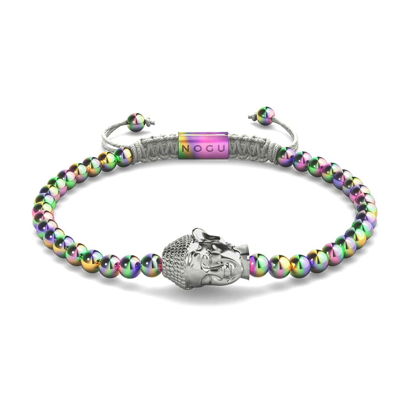 Gilded Buddha | Unicorn Silver x White | Charmballa Bracelet