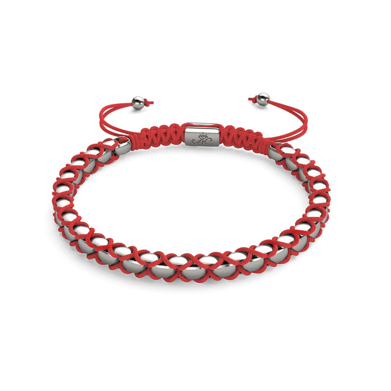 Ruby x Silver | Catena Links Bracelet