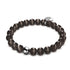 Charcoal | .925 Sterling Silver | Cheshire Glass Bracelet