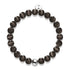 Charcoal | .925 Sterling Silver | Cheshire Glass Bracelet