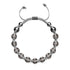 Charcoal | Silver | Cheshire Glass Charmballa Bracelet