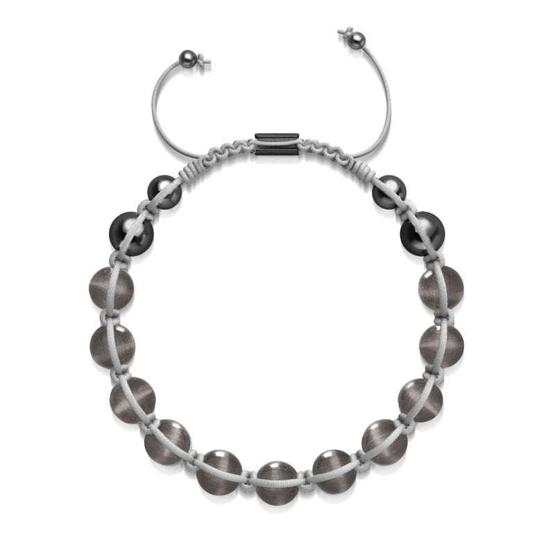 Charcoal | Silver | Cheshire Glass Charmballa Bracelet