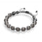 Charcoal | Silver | Cheshire Glass Charmballa Bracelet