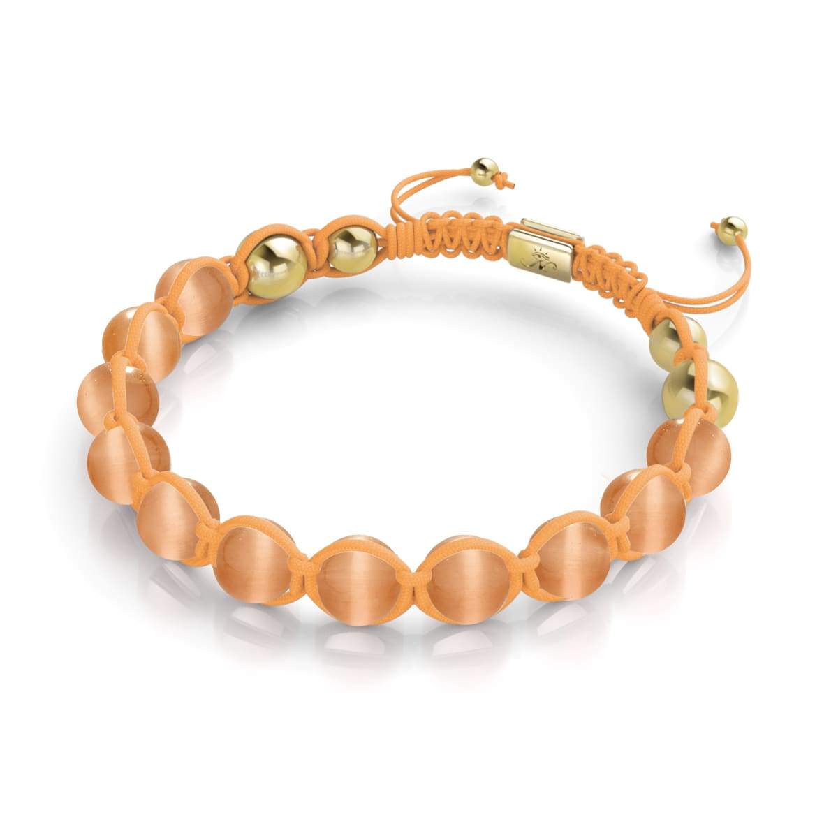 Pumpkin | Gold | Cheshire Glass Charmballa Bracelet