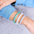 Teal | Silver | Cheshire Glass Charmballa Bracelet