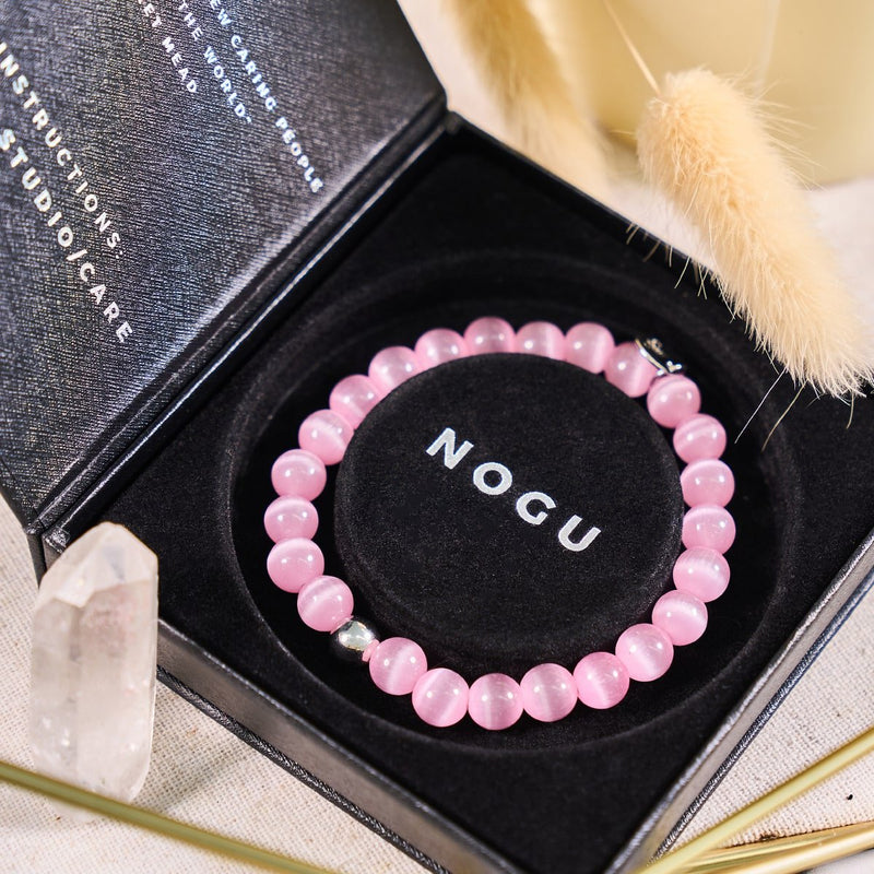 Watermelon | .925 Sterling Silver | Cheshire Glass Bracelet