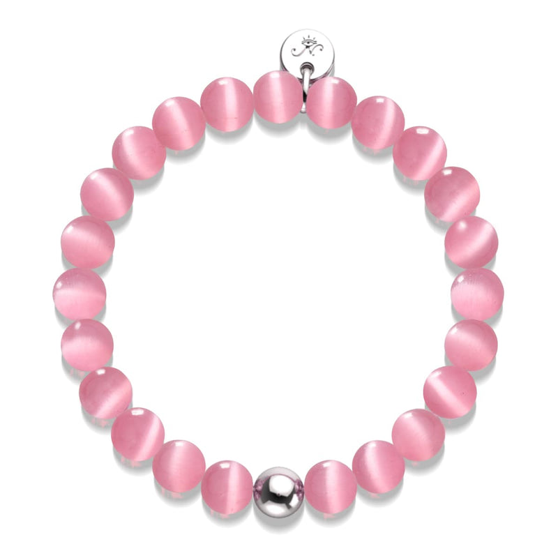 Watermelon | .925 Sterling Silver | Cheshire Glass Bracelet