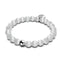 White | .925 Sterling Silver | Cheshire Glass Bracelet