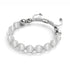 White | Silver | Cheshire Glass Charmballa Bracelet