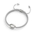 Cowrie Shell White Macrame Bracelet | .925 Sterling Silver