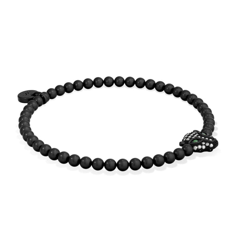 Fierce | Gunmetal | Crystal Cat Bracelet
