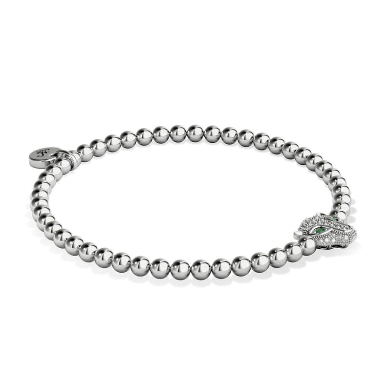 Fierce | Silver | Crystal Cat Bracelet